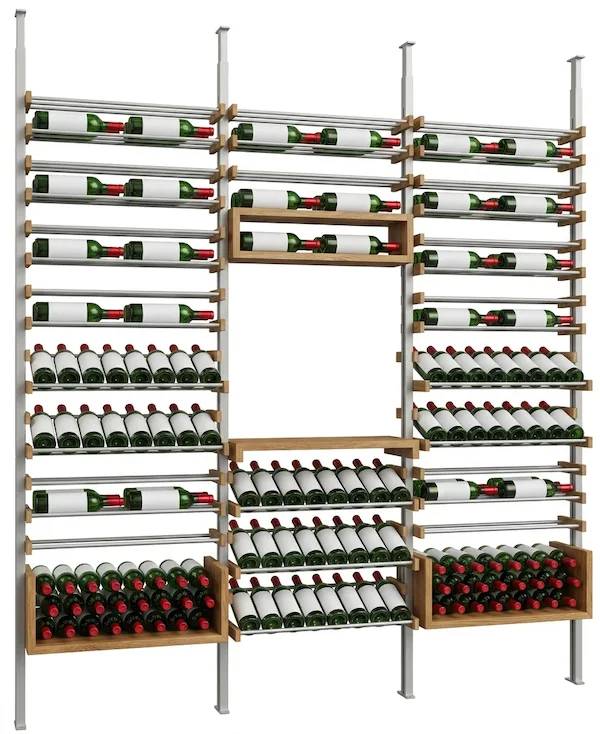 Découvrez l'agencement sur mesure de caves à vin, alliant design contemporain et fonctionnalité pour un rangement parfait de vos bouteilles.